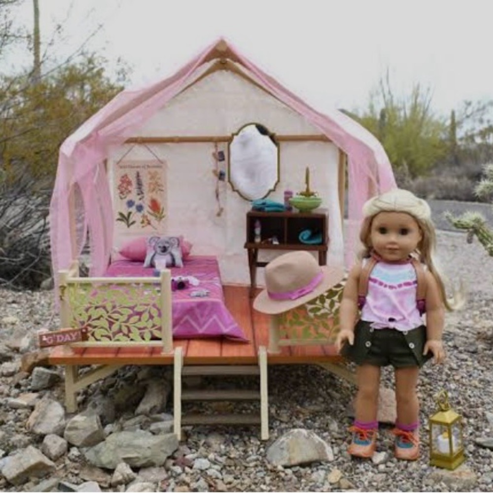 American Girl Doll Kira Australia, platform tent